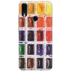 Cиликоновый чехол на Meizu Note 9 / Мейзу Ноут 9 с принтом "Палитра красок" Gosso