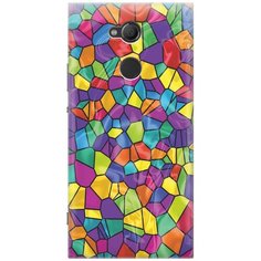 Cиликоновый чехол на Sony Xperia XA2 ultra / Сони Иксперия ХА2 Ультра с принтом "Яркая мозаика" Gosso