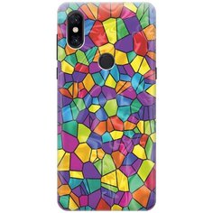 Cиликоновый чехол на Xiaomi Mi Mix 3 / Сяоми Ми Микс 3 с принтом "Яркая мозаика" Gosso