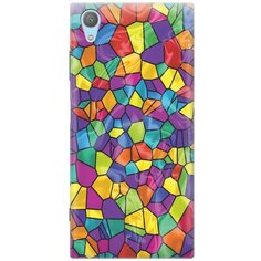 Cиликоновый чехол на Sony Xperia XA1 Plus / Сони Иксперия ХА1 Плюс с принтом "Яркая мозаика" Gosso