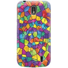 Cиликоновый чехол на Nokia 1 / Нокиа 1 с принтом "Яркая мозаика" Gosso