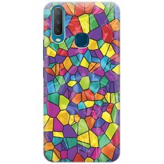 Cиликоновый чехол на Vivo Y17 / Виво У17 с принтом "Яркая мозаика" Gosso