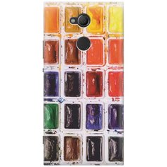 Cиликоновый чехол на Sony Xperia XA2 ultra / Сони Иксперия ХА2 Ультра с принтом "Палитра красок" Gosso