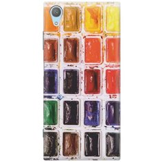Cиликоновый чехол на Sony Xperia XA1 Plus / Сони Иксперия ХА1 Плюс с принтом "Палитра красок" Gosso