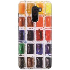 Cиликоновый чехол на Xiaomi Pocophone F1 / Сяоми Покофон Ф1 с принтом "Палитра красок" Gosso
