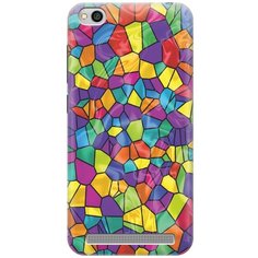 Cиликоновый чехол на Xiaomi Redmi 5A / Сяоми Редми 5А с принтом "Яркая мозаика" Gosso