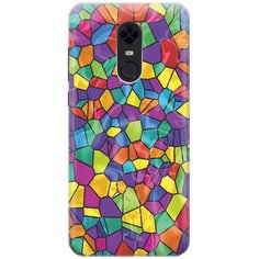 Cиликоновый чехол на Xiaomi Redmi 5 Plus / Сяоми Редми 5 Плюс с принтом "Яркая мозаика" Gosso