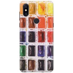 Cиликоновый чехол на Xiaomi Mi Mix 3 / Сяоми Ми Микс 3 с принтом "Палитра красок" Gosso