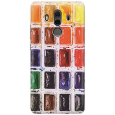 Cиликоновый чехол на Huawei Mate 10 Pro / Хуавей Мейт 10 Про с принтом "Палитра красок" Gosso