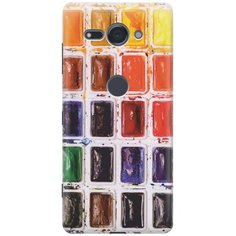 Cиликоновый чехол на Sony Xperia XZ2 Compact / Сони Иксперия Икс Зет 2 Компакт с принтом "Палитра красок" Gosso