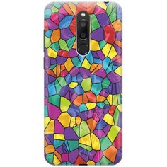 Cиликоновый чехол на Meizu M6T / Мейзу 6Т с принтом "Яркая мозаика" Gosso