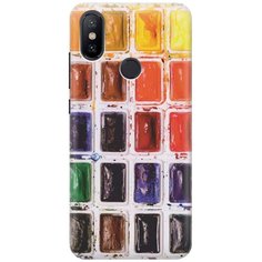 Cиликоновый чехол на Xiaomi Mi 6X / Mi A2 / Сяоми Ми 6Х / Ми А2 с принтом "Палитра красок" Gosso
