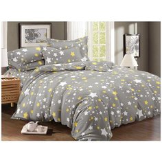 КПБ Cleo полисатин "Art Color" двуспальный 175*215*1 200*220*1(±5) 70*70*2(±2) 20/060-AC