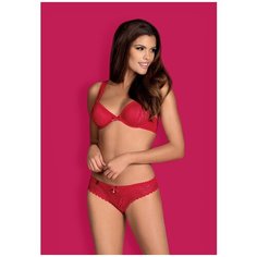 Очаровательный комплект белья Rougebelle, Obsessive, размер S-M,цвет красный