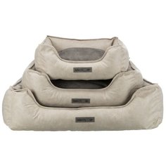 Лежак с бортиком Calito vital, прямоугольный, 60 х 50 см, песочный / серый Trixie