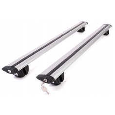 Комплект багажника на крышу Amos ALFA (дуга Крыло 130см, с замком ) на рейлинги AmosALFA+AmosAAL130LOCK на Audi A4 2015-2019, BMW 5 2003-2010, универсал, BMW X3 2003-2010, BMW X5 2006-2013, Citroen C-Crosser 2007-2013, Citroen C4 Picasso 2006-2013, Fi Амос