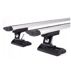 Комплект багажника на крышу Amos DROMADER C-15 (дуга Крыло 130см) в штатные места AmosDC15+AmosAAL130 на BMW 1 2004-2021, хетчбек, BMW 3 2002-2020, седан, BMW 5 1995-2004, BMW X1 2009-2015, Citroen C4 2004-2010, хетчбек, Citroen C4 Picasso 2006-2013,  Амос