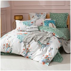 Постельное белье СИТРЕЙД LR-387, 2-спальное, Сатин, простыня на резинке 160х200х25 см, наволочки 50x70 см