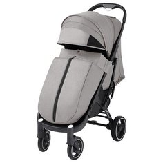 Прогулочная коляска Dearest 718 2021, светло-серый/черная рама, цвет шасси: черный