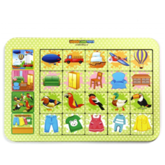 Развивающее пособие из дерева Досочки Ассоциации-2 Woodland