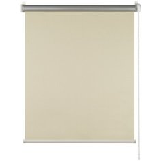 "Рулонная штора mini blackout ПраймДекор светоотражающий "Плайн", кремовый , 115х170" Prime Decor