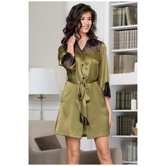 Шелковое платье-рубашка Olivia, Mia&Mia, размер XXXL,цвет розовый