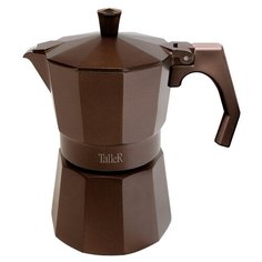 Кофеварка гейзерная TalleR TR-11322 300мл черный + коричнеый