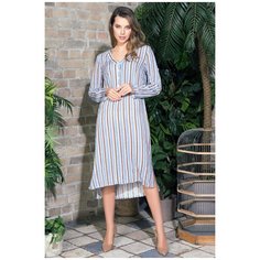 Оригинальное платье-рубашка Noemi с длинным рукавом, Mia&Mia, размер XS,цвет сиреневый