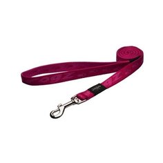 Rogz поводок серия alpinist, размер xl, ширина 2,5см, длина 1,2м, розовый (fixed lead) hl27k, 0,110 кг