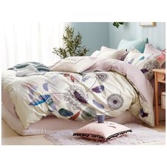 КПБ Cleo сатин набивной "Satin Lux" семейный 145*215*2 220*240*1(±5) 50*70*2(±2) 70*70*2(±2) 41/561-SL