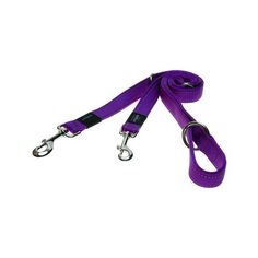 Rogz поводок-перестежка серия utility, размер s, ширина 1,1 см, длина 2м, фиолетовый, 0,130 кг