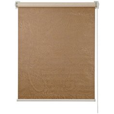 "Рулонная штора ПраймДекор, "Бута", blackout замша, корица, 90х170" Prime Decor