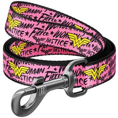 поводок waudog nylon, рисунок чудо-женщина (ширина 25 мм, длина 122 см) новинка!