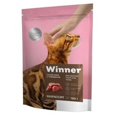 Сухой корм для кошек Winner с говядиной 2 шт. х 190 г