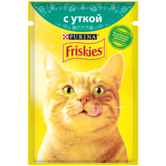 Влажный корм для кошек Friskies с уткой 26 шт. х 85 г (кусочки в соусе)