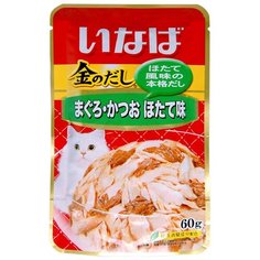 Влажный корм для кошек Inaba с тунцом, с гребешком 2 шт. х 60 г