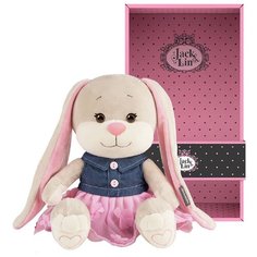 Игрушка мягкая из серии "Jack&Lin"Зайка в Джинсовом Платье"