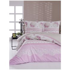 Постельное белье Karna бязь ALVIA Полуторное - Сиреневый