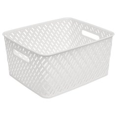 Корзина Альтернатива Плетенка, 350х290х175 мм, белый Alternativa