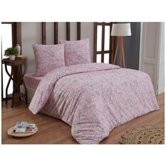 Постельное белье Karna бязь ROSINA Eвро - Розовый