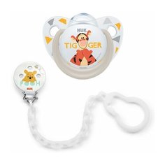 Набор NUK Disney Винни пустышка силикон + клипса с цепочкой 0+