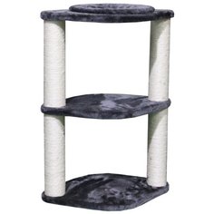 Когтеточка-лежак 46х30х65 см, серый Pet Choice