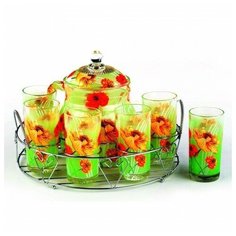 Набор питьевой Bekker "Маки", 8 предметов. BK-5804