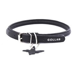ошейник collar glamour 22401 круглый для длинношерстных собак черный 6 мм* 20-25 см, (2 шт)