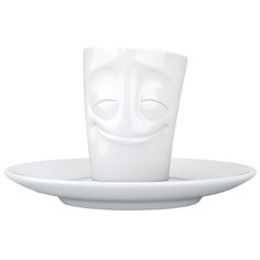 Кофейная чашка с блюдцем Tassen Cheery 80 мл белая (T02.12.01)