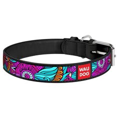 ошейник waudog design с рисунком лето (ширина 12 мм, длина 19-25 см) черный (2 шт)