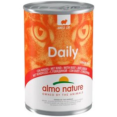 Влажный корм для кошек Almo Nature Daily Menu, с говядиной 2 шт. х 400 г