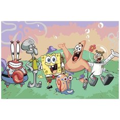 Картина по номерам «Губка боб и его друзья», 40x60 см, Живопись по Номерам