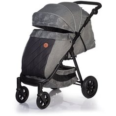 "Прогулочная коляска с надувными колесами Acarento Prevalenza (утепленная), цвет серый"