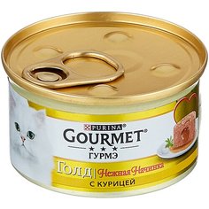 Влажный корм для кошек Gourmet Голд, с курицей 2 шт. х 85 г (паштет)